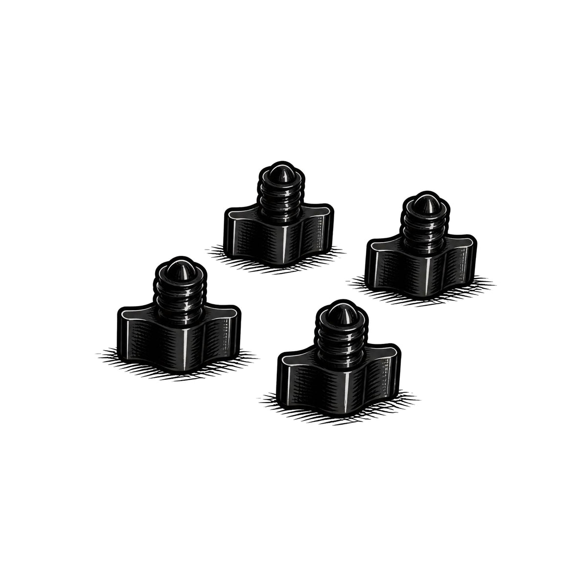 Set of 4 Replacement Short Bolts 